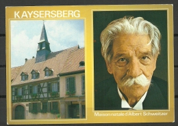 DEUTSCHLAND DDR Ansichtskarte Kaysersberg Birth Place Albert Schweizer Sent To Estland 1991 - Nobel Prize Laureates