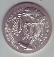 20 ECU De St Etienne - 42 LOIRE - Association Numismatique Du Forez - 10e Fête Du Livre, 20/25 Octobre 1995 - - Euro Der Städte