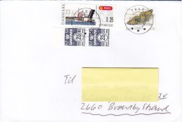 Denmark Deluxe RØNNE Bornholm 2009 Cover Brief To BRØNDBY STRAND Schmetterling Butterfly Papillon ATM Frama Label - Timbres De Distributeurs [ATM]