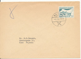 Greenland Cover M/S Disko 4-9-1975 Sent To Denmark - Covers & Documents