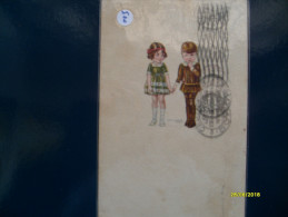 1920 Illustratore BOMPARD  Bambini Per Mano Viaggiata - Bompard, S.