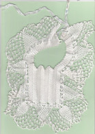 Bavoir Crochetté En Coton - 1900-1940