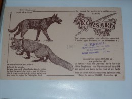 Buvard  Ronsard 6 Loup ? - Papierwaren