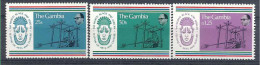 1977 GAMBIE 334-36** Art Africain, Tisserand - Gambia (1965-...)