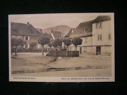France - [68] -1- Haut-Rhin /  Wintzenheim, Place Du Marché Avec Vue Vers Le Hohlandsbourg  / Non Circulé .- - 1 - Wintzenheim