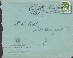 Denmark LANDSFORBUNDET (F.D.F.) Frivilligt Drenge-Forbund (Pfadfinder Scouts) KØBENHAVN K. 1929 Cover Brief - Storia Postale