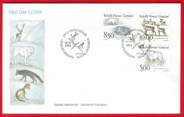 Greenland, FDC, Fauna - Animals Of Greenland, 1993 - FDC