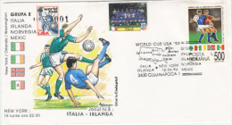 USA'94 SOCCER WORLD CUP, GROUP E, SPECIAL COVER, 1994, ROMANIA - 1994 – Estados Unidos