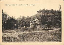 Dept Div - Haute Savoie - Ref N 598 - Bonne Sur Menoge - Les Ruines Du Chateau Et L'eglise - Carte Bon Etat - - Bonne
