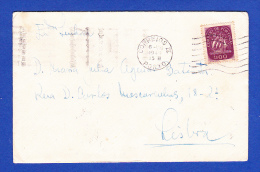 ENVELOPPE --  CACHET - CORREIOS III . PORTO - 6.VII.1949  .. 2 SCANS - Covers & Documents