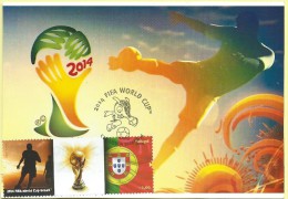 CARTE MAXIMUM - MAXIMUM CARD - MAXIMUMKARTE - MAXICARD - PORTUGAL - FOOTBALL - COUPE DU MONDE - 2014 BRÈSIL / BRAZIL - Maximumkaarten