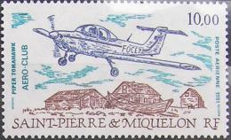 SAINT-PIERRE-ET-MIQUELON Poste Aérienne 70 ** MNH Avion Plane  PIPER Tomahawk Sous La Faciale - Nuevos