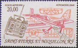 SAINT-PIERRE-ET-MIQUELON Poste Aérienne 71 ** MNH Avion Plane  Aéromodélisme Sous La Faciale - Nuevos