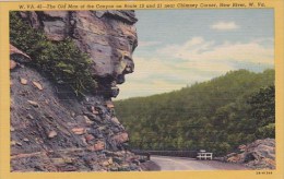 The Old Man Of The Canyon On Route 19 And  21 Near Chimney Corner New River West Virginia - Clarksburg