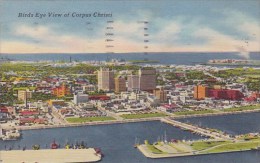 Birds Eye View Of Corpus Christi 1953 - Corpus Christi