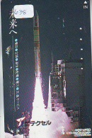 Télécarte Japon ESPACE * Phonecard JAPAN  (638) SPACE SHUTTLE * COSMOS * WELTRAUM * LAUNCHING * SATELLITE - Espace