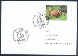 Germany Deutschland Fauna Rabbit Hare Hase Lepus Europaeus 2006 Cancellation: Roe Deer Capreolus Capreolus Reh - Stamp - Lapins