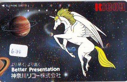 Télécarte Japon ESPACE * Phonecard JAPAN  (670) SPACE SHUTTLE * COSMOS * WELTRAUM * LAUNCHING * SATELLITE * ZODIAQUE * - Espace