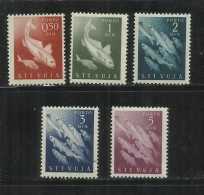 TRIESTE B 1950 SEGNATASSE TAXES TASSE POSTAGE DUE YUGOSLAVIA SOPRASTAMPATI JUGOSLAVIA OVERPRINTED PESCI FISHES SERIE MNH - Impuestos