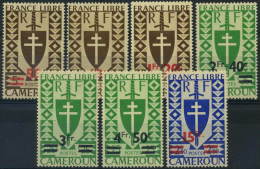 France, Cameroun : N° 266 à 273 Xx  Année 1945 ( N° 271 Légèrement Froissé) - Airmail