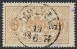 Sweden Suède Sverige: 3ö Yellow-brown Long Official Perf 14, F-VF Used (DCSV00036) - Officials