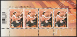 HUNGARY, 2014, Fischer Annie, Music, Famous People, Sheet Of 4, MNH (**) - Unused Stamps