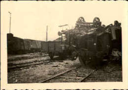 Orig.Foto 2.WK  / Wurzen - Zerstörte Bahngleise Durch Luftangriff Am Güterbahnhof Wurzen - Oktober 1944 - 1939-45