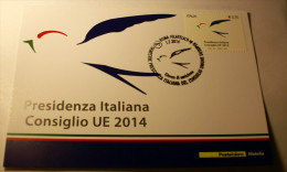 ITALIA 2014 - OFFICIAL MAXICARD  PRESIDENZA ITALIANA CONSIGLIO UE 2014 - 2011-20: Mint/hinged