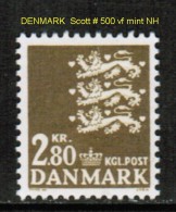 DENMARK   Scott  # 500**  VF MINT NH - Unused Stamps