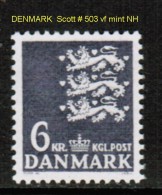 DENMARK   Scott  # 503**  VF MINT NH - Unused Stamps