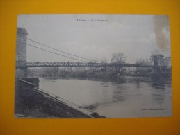 Cpa  LIBOS - 47 - Pont Suspendu - Lot Et Garonne - - Libos