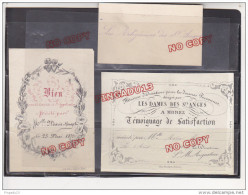 Au Plus Rapide Morez Jura Les Dames Sts Anges * Maison éducation Jeunes Personnes Très Bon état - Diplômes & Bulletins Scolaires