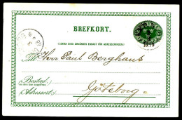 Entier Postal Suédois - Swedish Postcard - Circulé - Circulated - 1896. - Ganzsachen