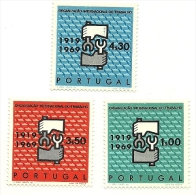 1969 - Portogallo 1057/59 Cinquantenario O.I.L.         ----- - IAO