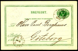 Entier Postal Suédois - Swedish Postcard - Circulé - Circulated - 1888. - Postal Stationery