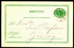 Entier Postal Suédois - Swedish Postcard - Circulé - Circulated - 1886. - Postal Stationery