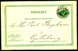 Entier Postal Suédois - Swedish Postcard - Circulé - Circulated - 1889. - Postal Stationery