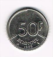 ¨  BOUDEWIJN 50 FRANK 1989  FR - 50 Francs