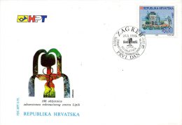 CROATIE. N°188 Sur Enveloppe 1er Jour (FDC) De 1993. Station Thermale. - Thermalisme