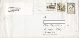 STAMPS ON COVER, NICE FRANKING, HOUSES, MEDICINE, 1998, GREECE - Lettres & Documents
