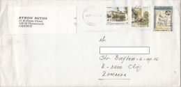 STAMPS ON COVER, NICE FRANKING, HOUSES, MEDICINE, 1998, GREECE - Brieven En Documenten