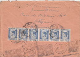 KING MICHAEL, STAMPS ON COVER, 1947, ROMANIA - Lettres & Documents