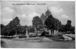 Champigny Sur Yonne Place église Monument Aux Morts 1920 état Superbe - Champigny