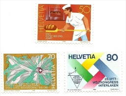 1985 - Svizzera 1230/32 Anniversari Diversi C3421, - Neufs