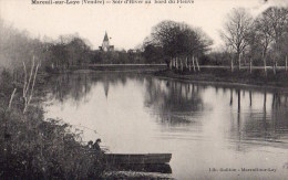 Mareuil Sur Lay : Soir D'hiver Au Bord Du Fleuve - Mareuil Sur Lay Dissais