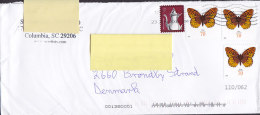 United States COLUMBIA SC 2014 Cover Lettre To BRØNDBY STRAND Denmark Schmetterling Butterfly Papillon (1 Uncancelled) - Covers & Documents