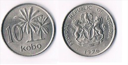 Nigeria  10  Kobo 1976 - Nigeria