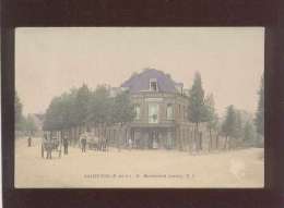 62 Saint Pol Boulevard Carnot édit. Y.C. N° 8 Couleur Hotel Anatole " Au Trocadéro " Attelage D'ane - Saint Pol Sur Ternoise