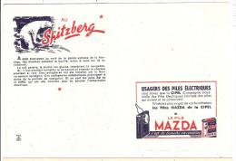 Buvard Pile Mazda Au Spitzberg - Electricité & Gaz