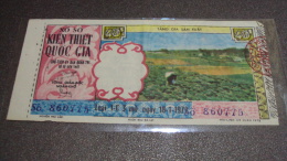 South Vietnam Lottery (40$)  Issued In 1972 - Farming In Dalat - Viêt-Nam